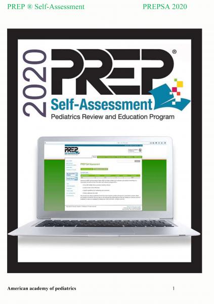 Prep Self-Assessment (Pediatrics Review and Education Program) 2020 - اطفال
